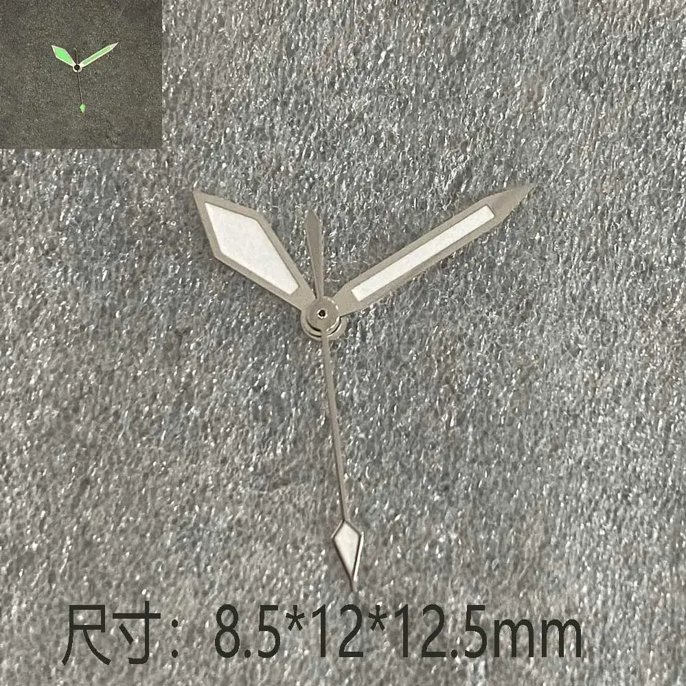 Watch Hands Accessories Diamond Hands Silver White Green Glow Watch Hands Fit NH35 NH36 4R 7S Automatic Movement
