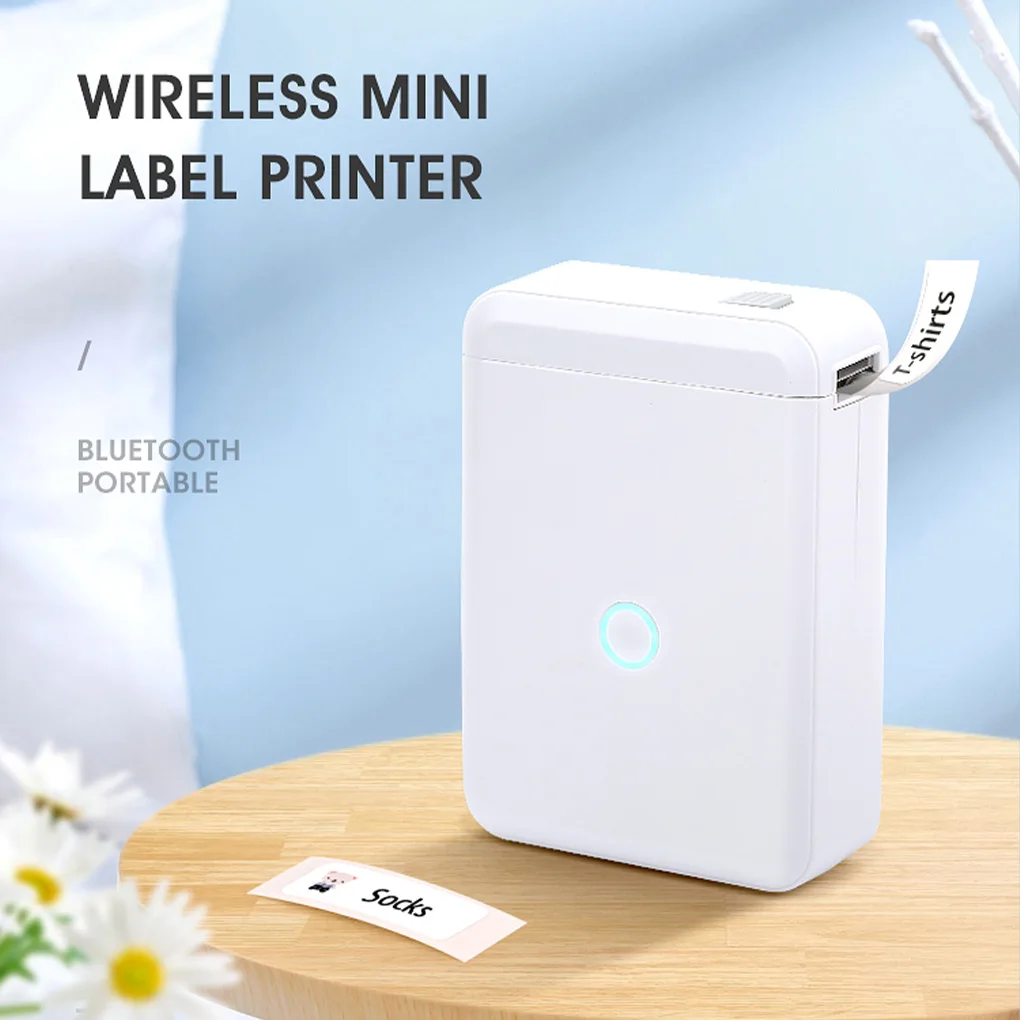 

Thermal Printer Wireless Rechargeable Inkless 1200mAh Paper Roll Sticker Handheld Portable Pocket Receipt Printing