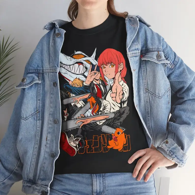 Рубашка команды Человек бензопилы Makima Denji Power Kon