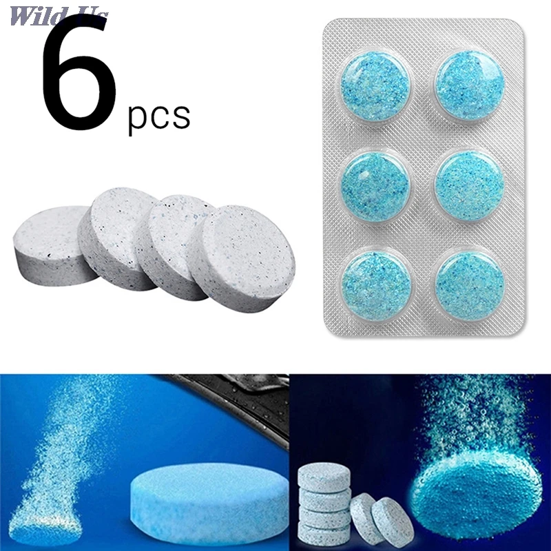 

6Pcs (1PC=4L Water) Glass Cleaner Car Auto Window Cleaning Car Solid Wiper Fine Seminoma Wiper Car Windshield