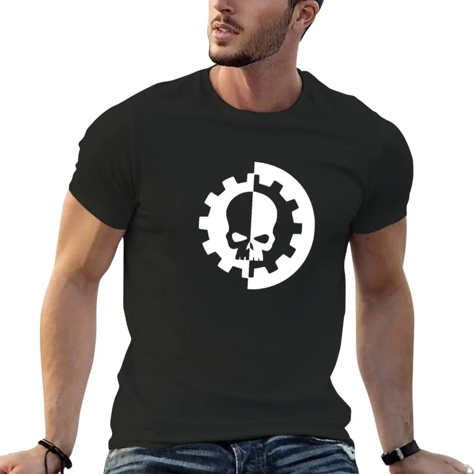 Adept Mechanics-белые футболки с рисунком корейская модная рубашка на заказ одежда для