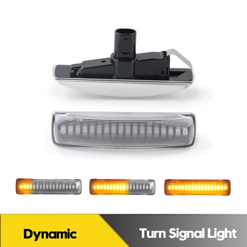 

For Land Rover Discover LR3 LR4 Freeland LR2 Range Rover Sport LED Dynamic Side Marker Lights Turn Signal Lamps L320 L319 L359