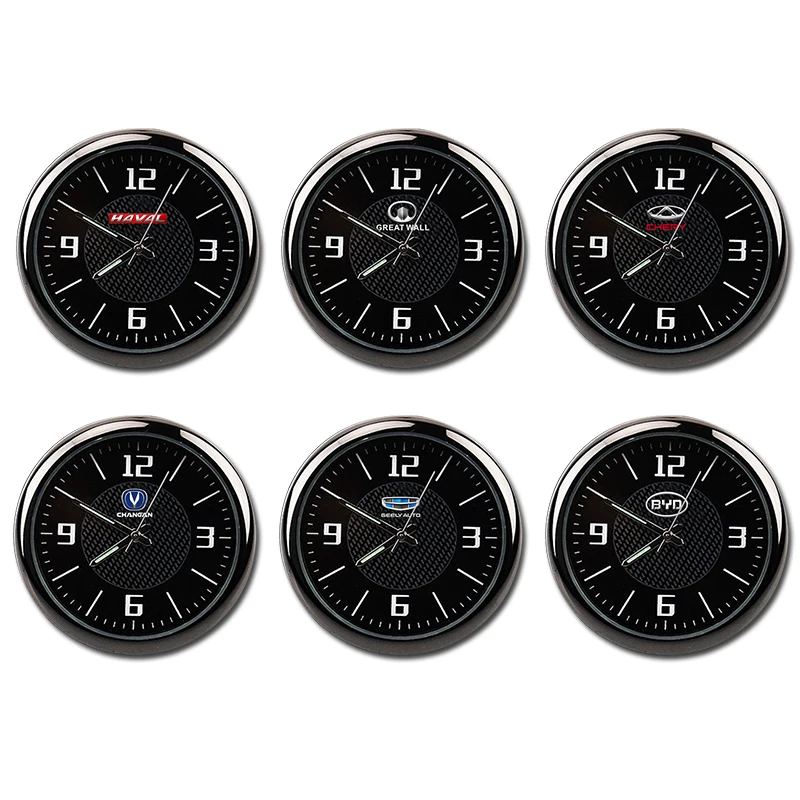 Автомобильные часы светящиеся механические кварцевые мини-часы с внутренней