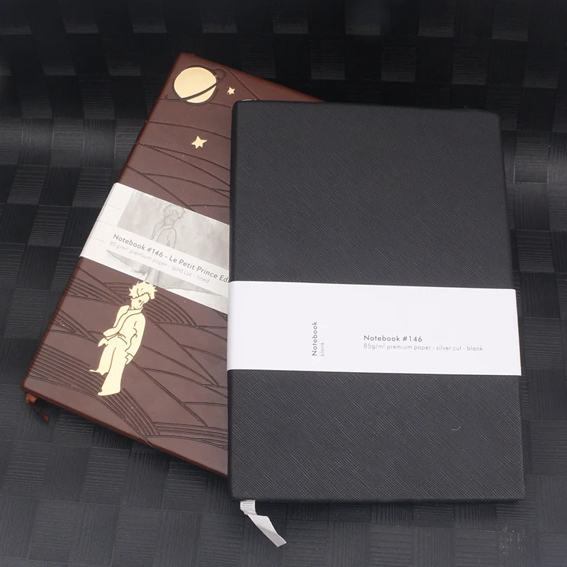 

MB 146 A5 Journal Notebook 192 Pages Business Office Planner Notepad Leather Diary Chapters Unique Loose-leaf Design