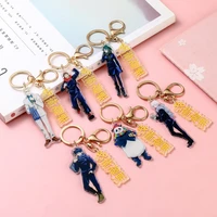 anime jujutsu kaisen pendant acrylic keychain itadorinobarasatoru sukunatoge gifts