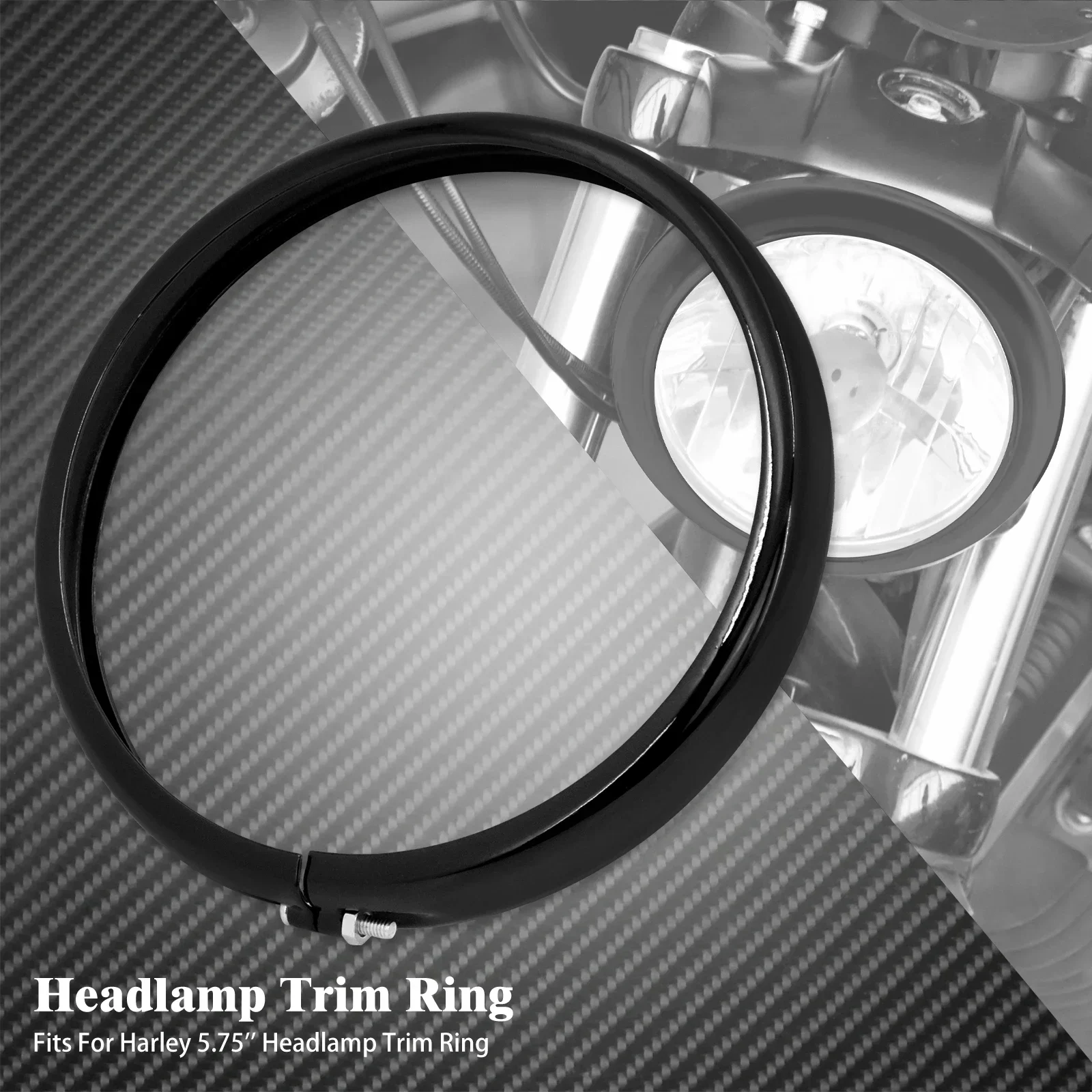 

Накладка на фару мотоцикла 5,75 дюйма для Harley Dyna Low Rider FXLR Standard FXST Softail Street Bob FXBB 114 2018-Up, накладка