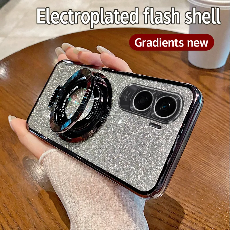 Чехол для Honor 90 Lite гальваническое покрытие Мягкая Блестящая задняя крышка