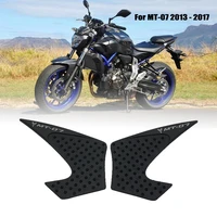 for yamaha mt 07 mt07 mt 07 2013 2017 side fuel tank pad tank pads protector stickers decal gas knee grip traction pad tankpad