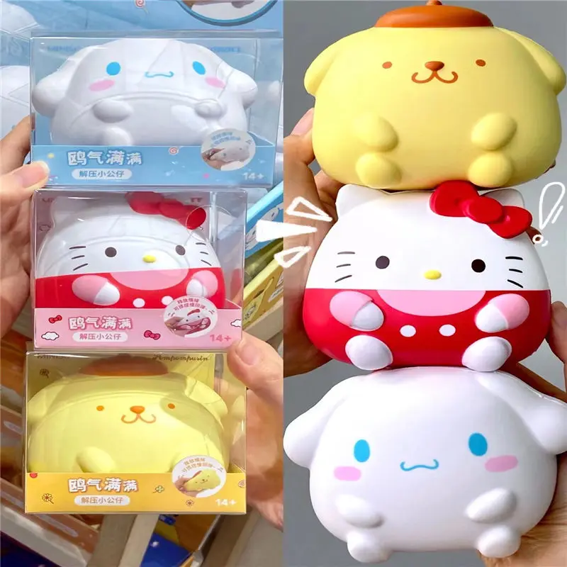 

Sanrio мультфильм Cinnamoroll медленно восстанавливающая форму Кукла Kawaii Kuromi Зажимная музыка Hello Kitty Pompompurin моя мелодия подарок