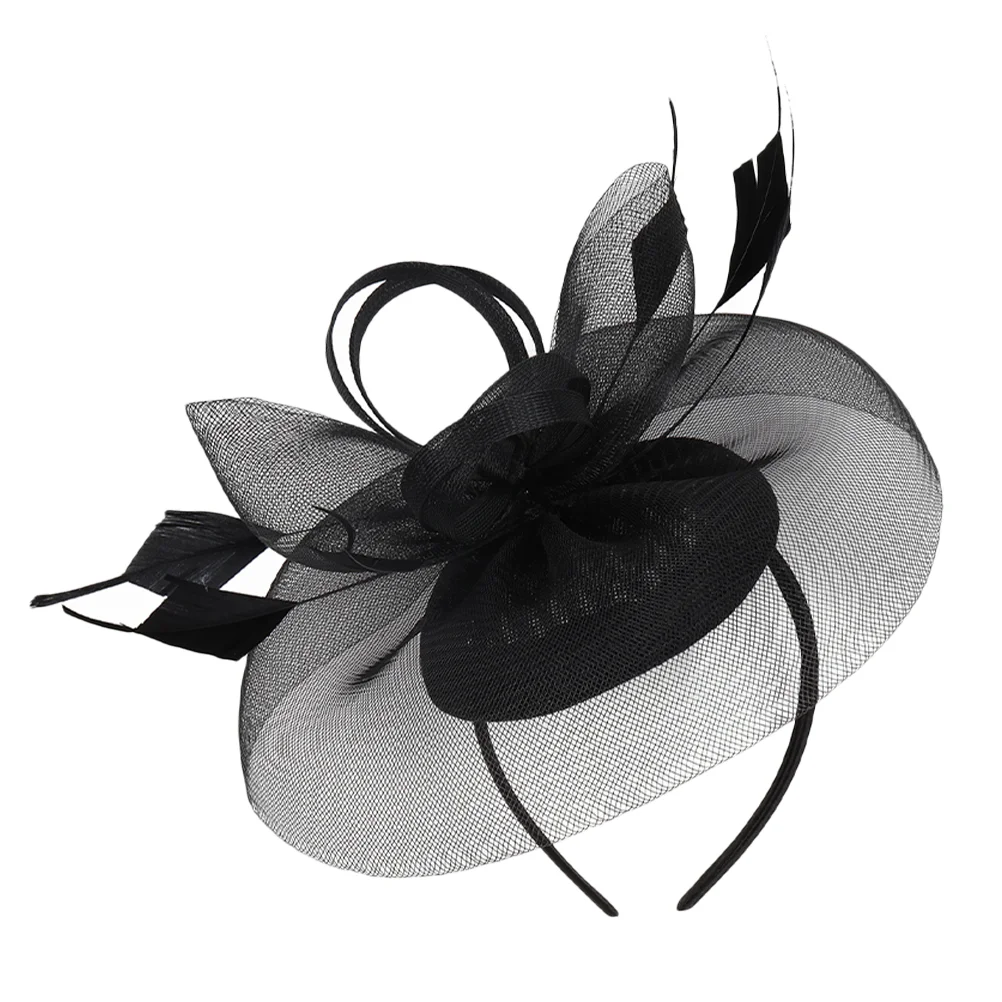 

Gauze Fascinator Hat Tea Party Headband Hat Women Headband for Wedding Banquet