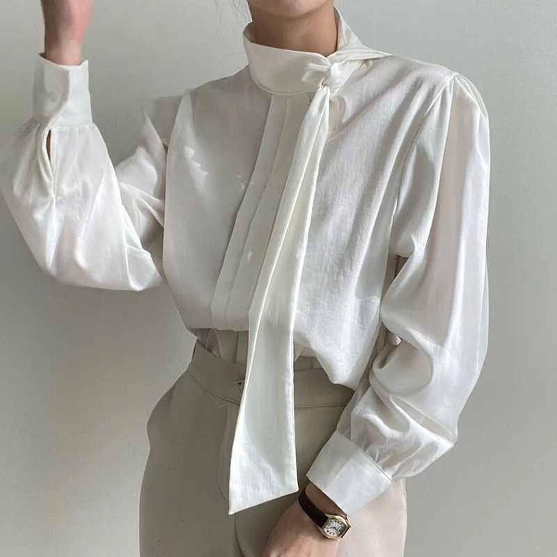

Button up chiffon women shirt 2022spring summer new korean fashion casual ladies OL long sleeve blouse female woman dropshipping
