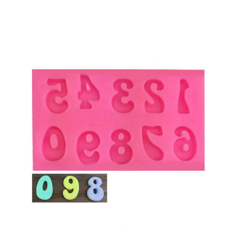 

Candy Mold Non-stick Reusable Number Letter Shaped Chocolate Cake Silicone Mould Flexible Fondant Mold Kitchen Gadgets