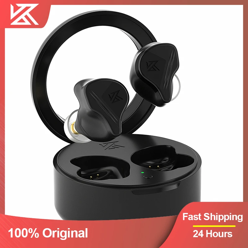KZ VXS TWS Bluetooth-Compatible 5.2 Earphone Wireless Headphone Sport Earbuds Game Headset HiFi Stereo Bass In Ear HD Microphone