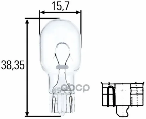 Лампа W16w 12v 8ga008246-001 HELLA арт. 8GA008246-001 |