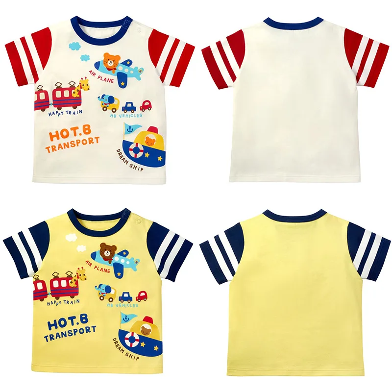 

Summer Boys T-shirts Cartoon Pockmarked Bear Submarine Tees Short Sleeve T-shirt Tops Boys Clothes Graphic T Shirts Camisetas