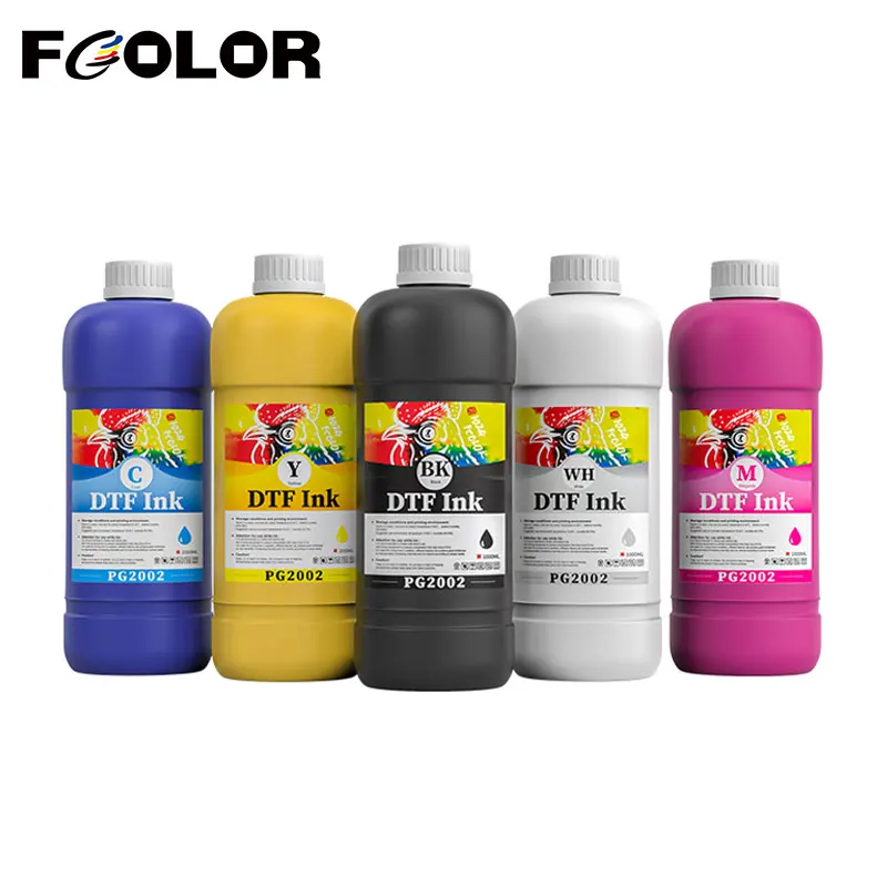 

Fcolor 500ML PG2002 DTF Ink Direct Heat Transfer Film Ink For Epson I3200 XP600 L1800 1390 L800 L805 1430 4720 Inkjet Printer