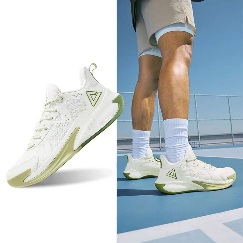 Мужские баскетбольные кроссовки Peak Triumph 1.0 летние армейские с дышащей сеткой