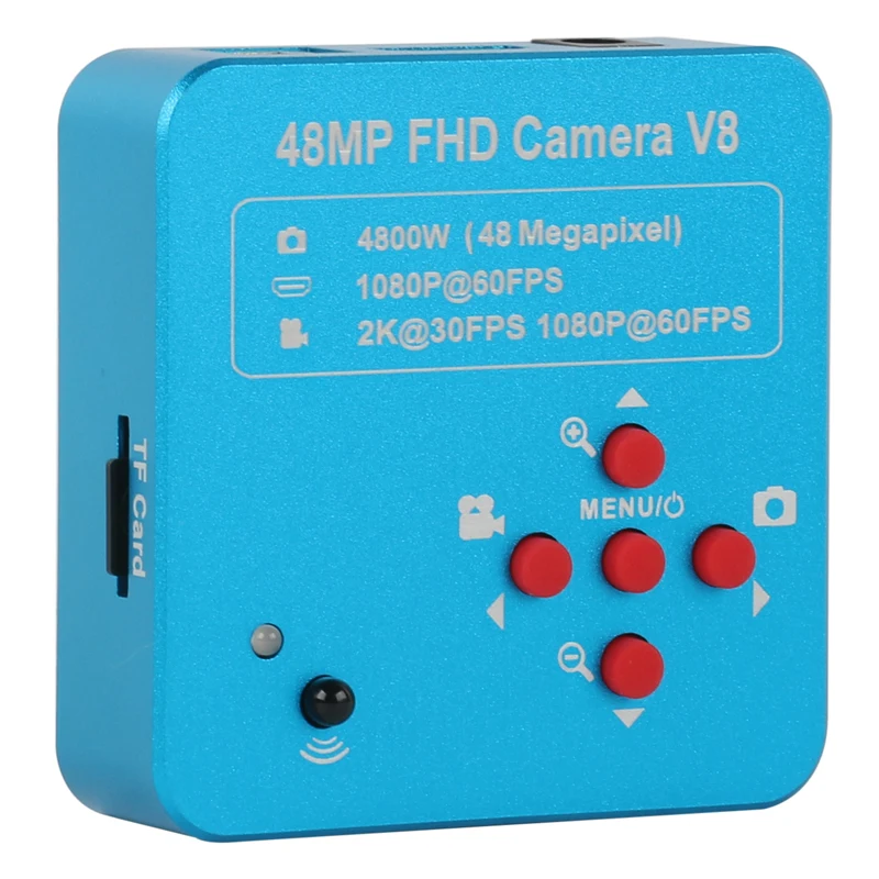48MP 2K HDMI USB видеомикроскоп камера 100X 130X Zoom C объектив с креплением для обнаружения