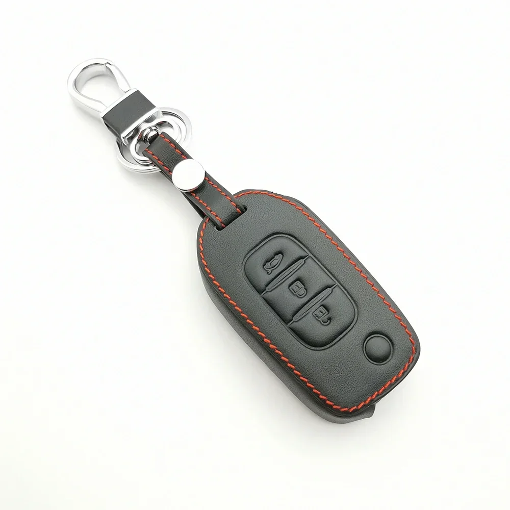 Флип-ключ кожаный для Renault Kadjar Captur Megane Sandero Stepway Logan Clio 5 Arkana 2020 2021