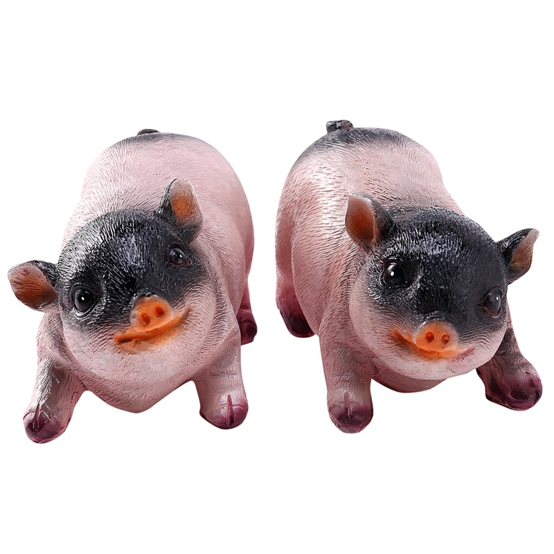 

Cute Pig Decoration Resin Crafts Piggy Model Gardening Sketch Sculpture Counter Home Decoration Gift Sweet Pig