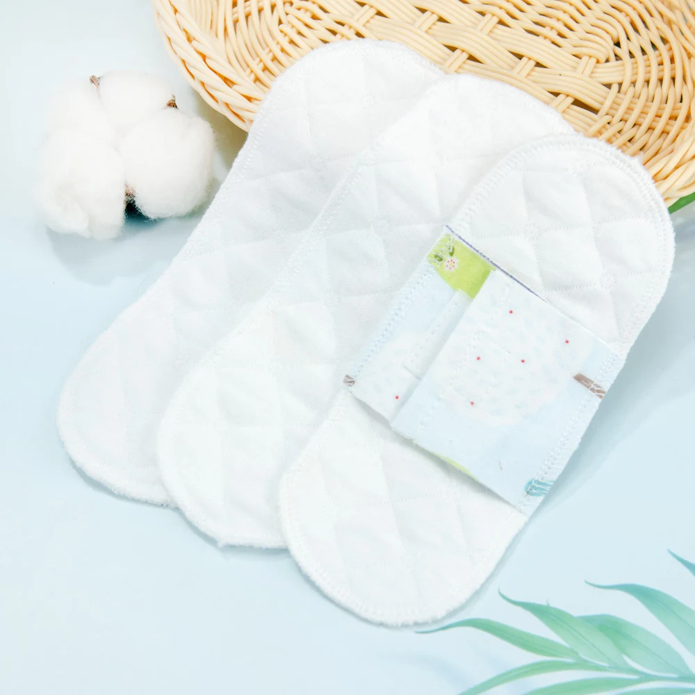 2Pcs/lot Reusable Washable Menstrual Pads Cotton Pad Sanitary Cloth Soft Panty Liner Women Napkin Feminine Hygiene 190mm | Красота и