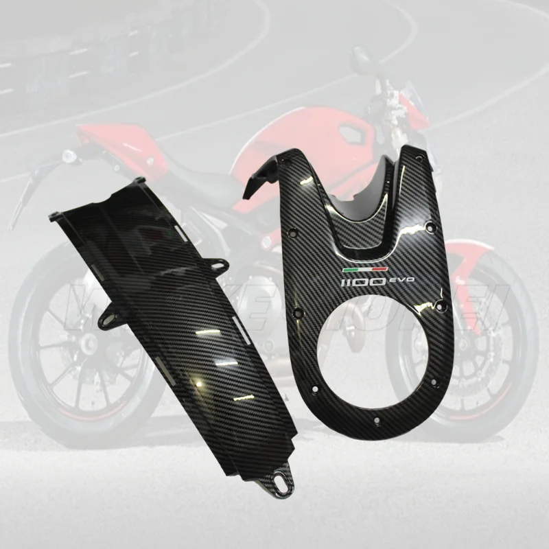 

Carbon fiber Fairing Front Tank amid Cover Guard Trim Cowl Panel Fit For DUCATI Monster 696 796 1100 EVO