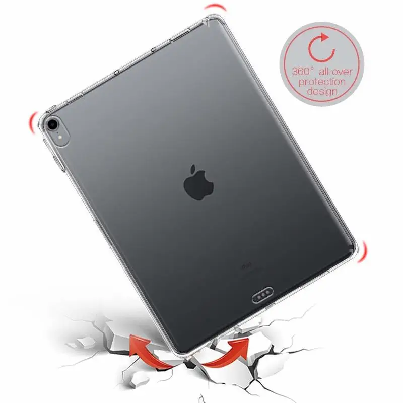 Фото Чехол для iPad Pro 12,9 2015 2017 360 полный защитный силиконовый чехол для iPad 12,9 