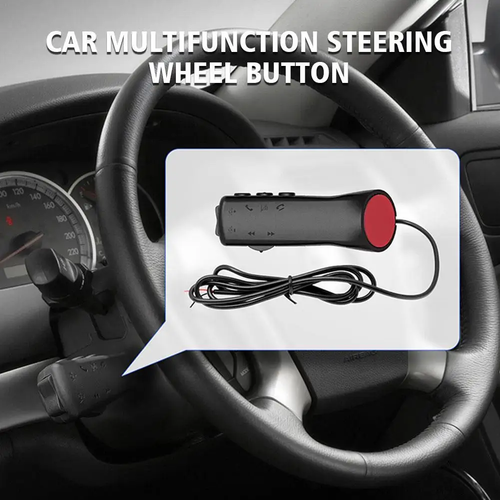 

Универсальная Многофункциональная кнопка рулевого колеса Модификация беспроводной кнопочный контроллер навигация пульт дистанционного управления для салона автомобиля