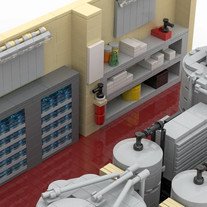 Популярная серия фильмов модель Moc строительные блоки наука суперлаборатория