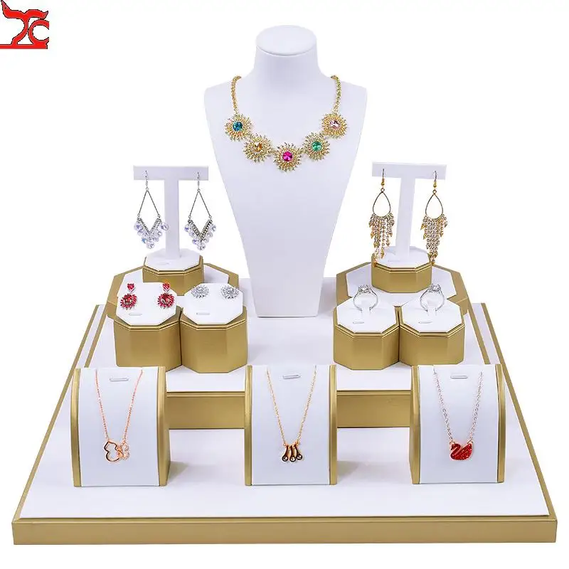

Jewelry Counter Display Prop Window Portrait Necklace Pendant Holder Ring Bracket Stand Jewelry Display Rack Organizer