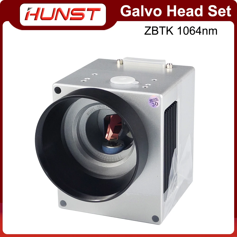 HUNST Fiber Laser Scan Galvo Head Set ZBTK 1064nm Apeature 10mm Galvanometer Scanner with Power Supply.