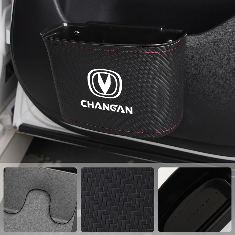 Car Door Storage Box ABS Leather Seatback Side Organiser Interior Accessories For Changan CS75 CS35 CS55 CS15 CS85 CS95 CX70