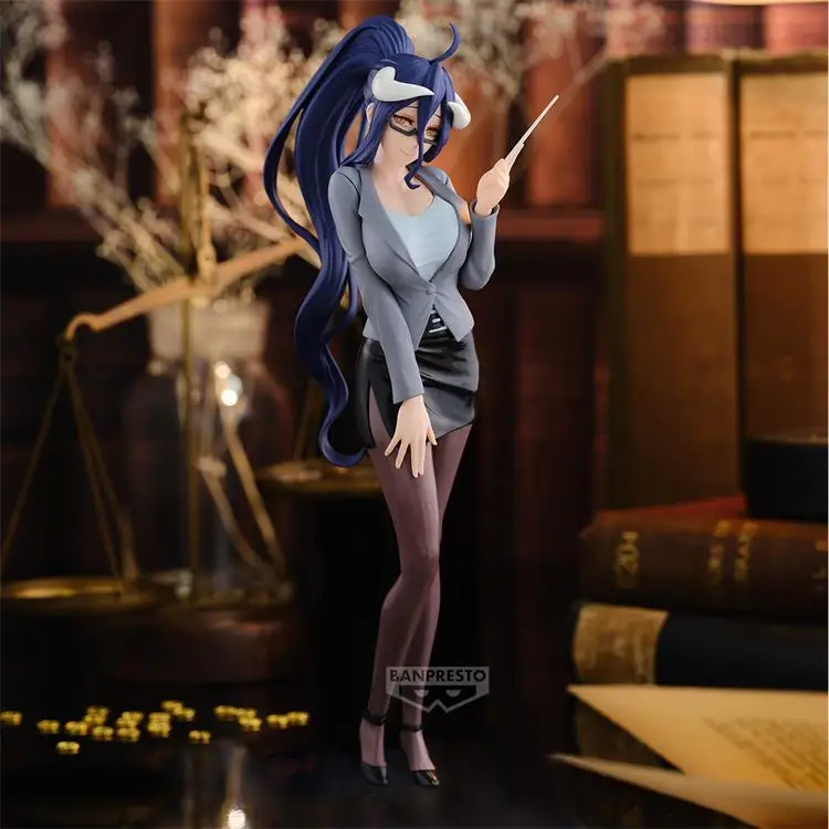 Оригинальная BANDAI Banpresto Overlord Albedo сексуальная униформа учителя ПВХ аниме-фигурки