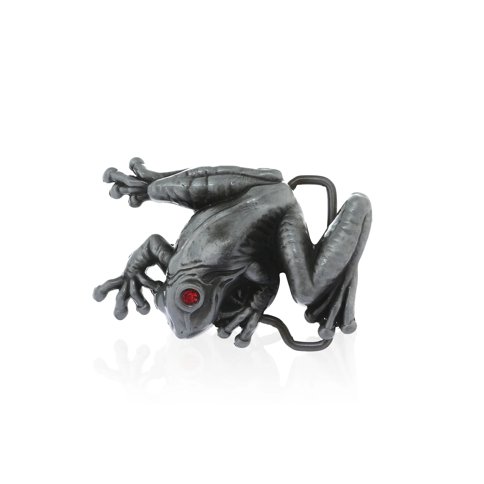 

Western cowboy zinc alloy animal red-eyed frog model men's matching belt accessories men's belt buckle
