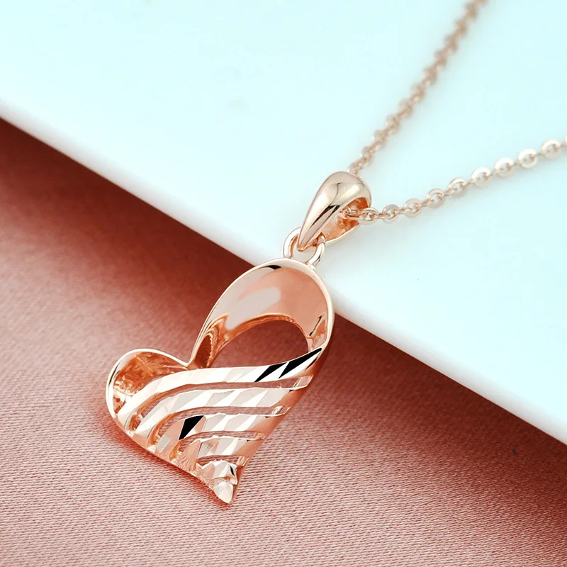 

Necklace Women's S925 Sterling Silver Rose Gold Plated Clavicle Chain Simple and Light Luxury Special-Interest Design Color Silv