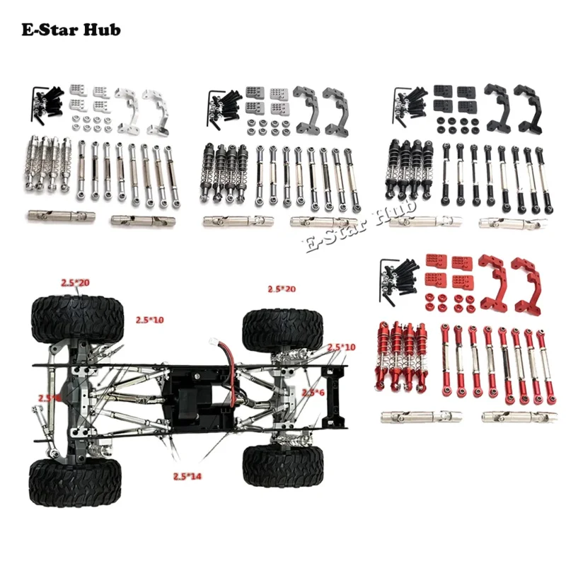Металлические обновленные аксессуары тяга амортизатор держатель тяги набор из
