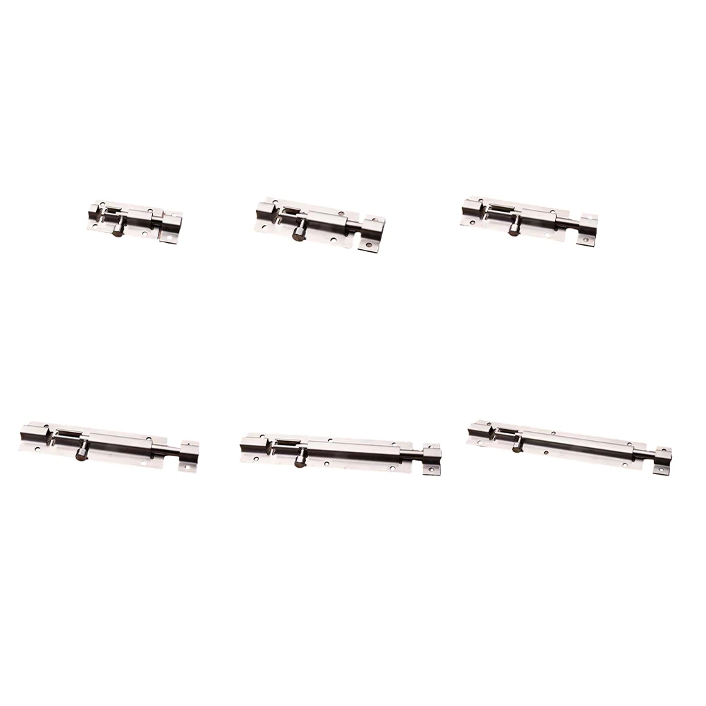 

4piece Stylish Door Latch Upgrade Home Security With Easy Installation Easy To Install Stainless Steel Sliding Door Lock