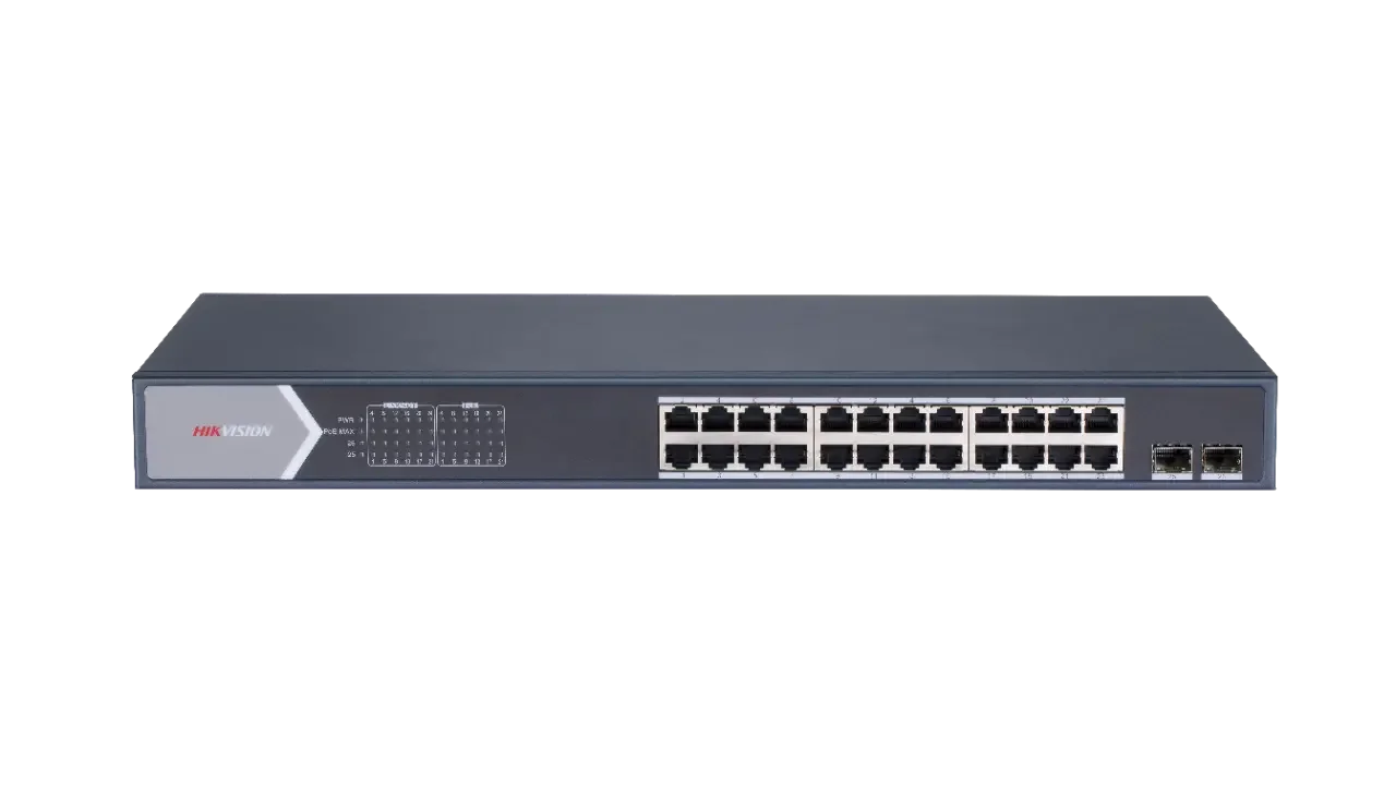 

Оригинальный Hikvision DS-3E0526P-E/M 24-портовый гигабитный неуправляемый POE коммутатор