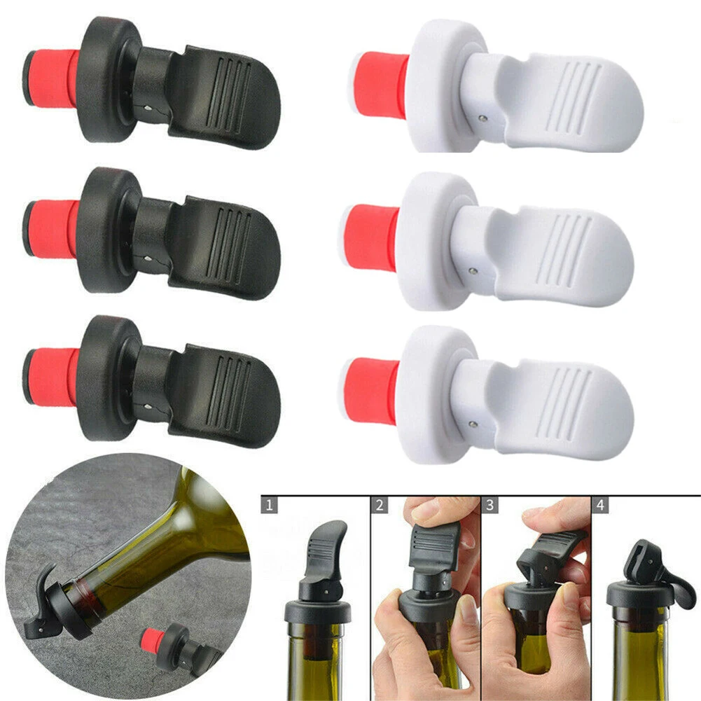 Wine Bottle Stopper Bar Hand Press Sealing Champagne Beers Cap Beers Cork Plug Seal Lids Vacuum Fresh-keeping Wine Bottle Plug