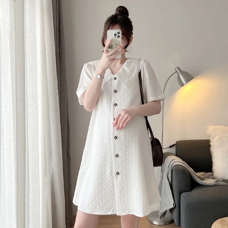 

New maternity dress chiffon baby mom dress clothes
