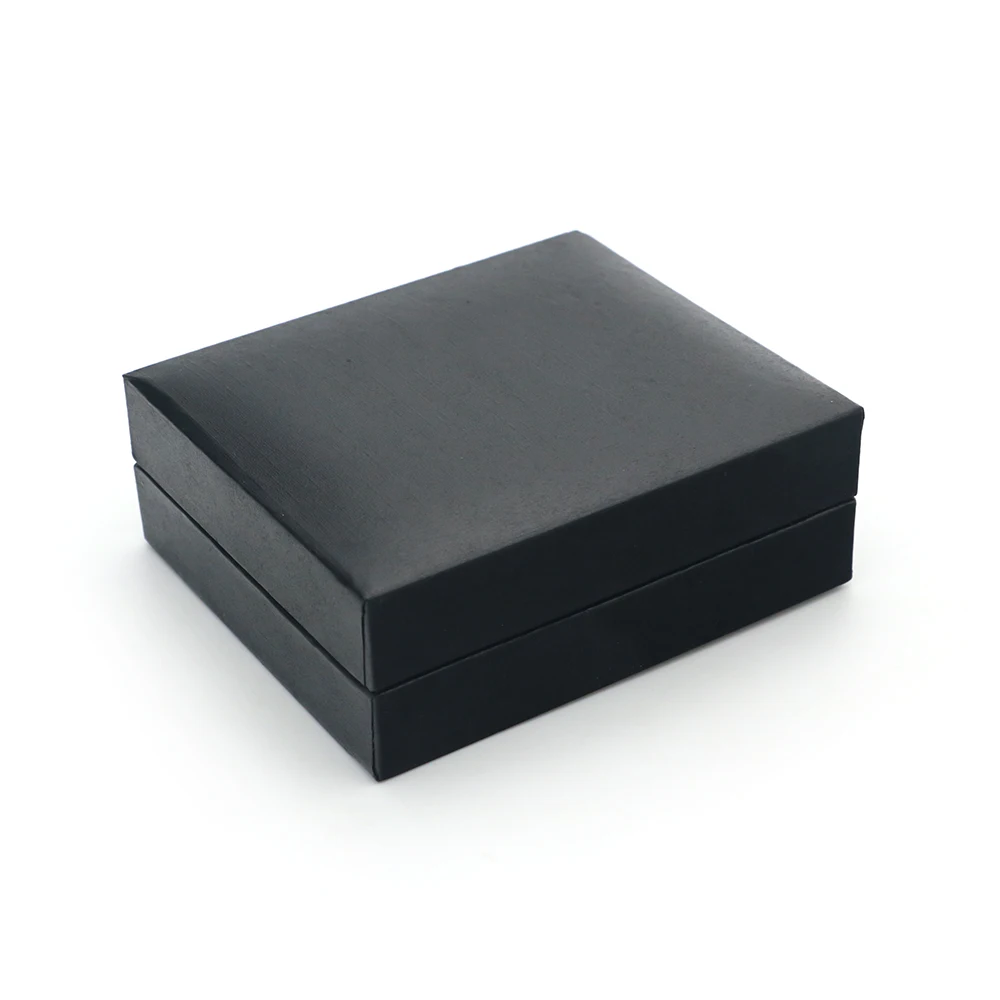 Мужские Запонки Подарочная коробка черного цвета с полиуретановым покрытием