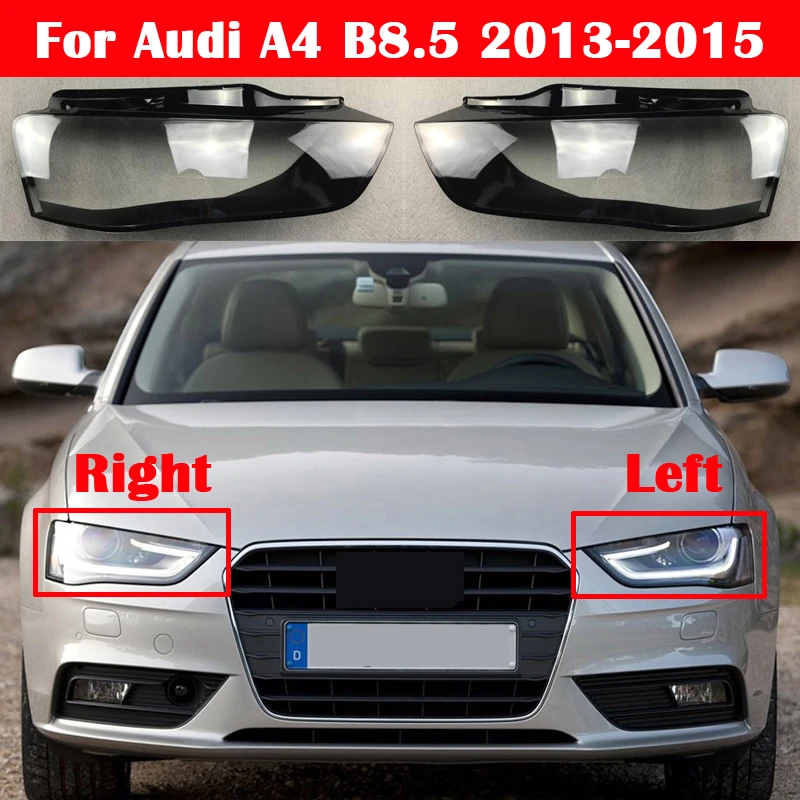 

Car front Headlight cover For Audi A4 B8.5 2013-2015 headlamps transparent lampshades lamp light Lens glass shell