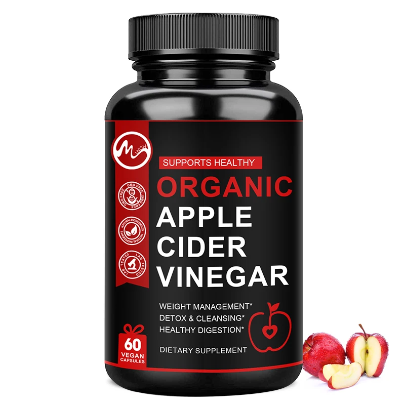 

Minch Apple Cider Vinegar-Capsules Natural Detox Gut Cleanse -Healthy Digestion Organic Weight Loss Function For Mne And Women