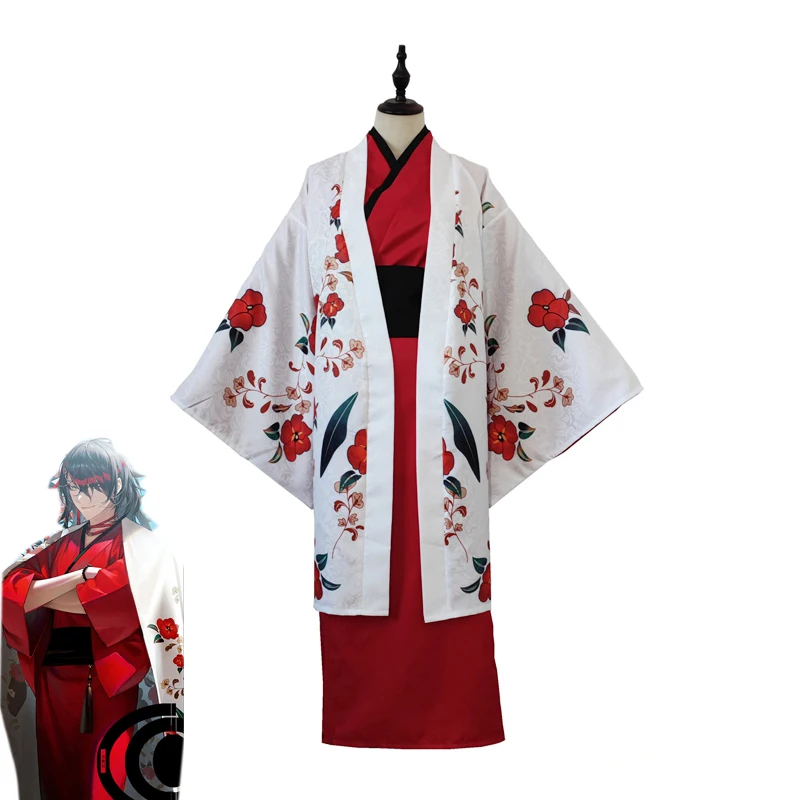 

Hololive VTuber Vox Akuma Cosplay Luxiem Costumes Fancy Party Suit Japanese Kimono Suit Halloween Carnival Uniforms Custom Made