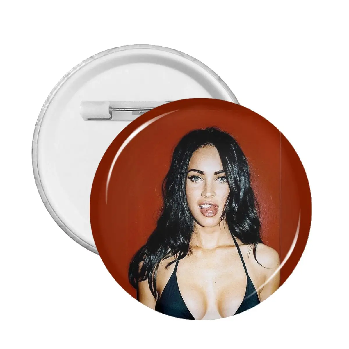 

Meghan Fox Soft Button Pin Customizable BroochFriends Decorative Pin