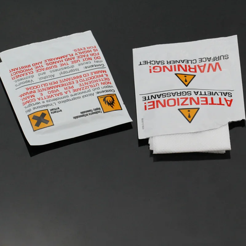 100pcs 200pcs Fiber Cleaning Cloth Alcohol Wet Cloth Dust Paper Pre-wet Phone Lens Cloth