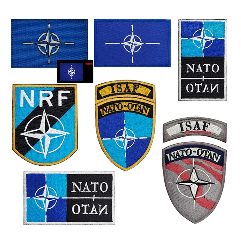 Embroidery ISAF Military Paste Patch Personality Accessories Clothes Backpack Hat Army Combat Badge Appliques