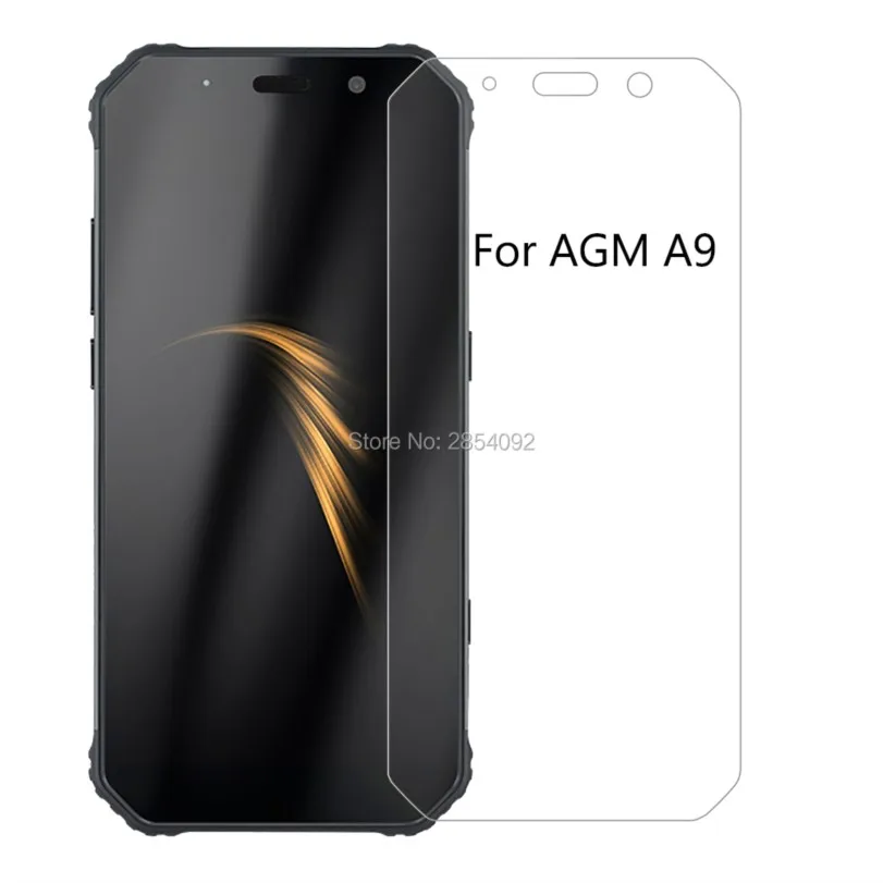 

10pcs Tempered Glass For AGM A9 Glass Screen Protector Safety Explosion-proof Protective Film Guard Protection Shield