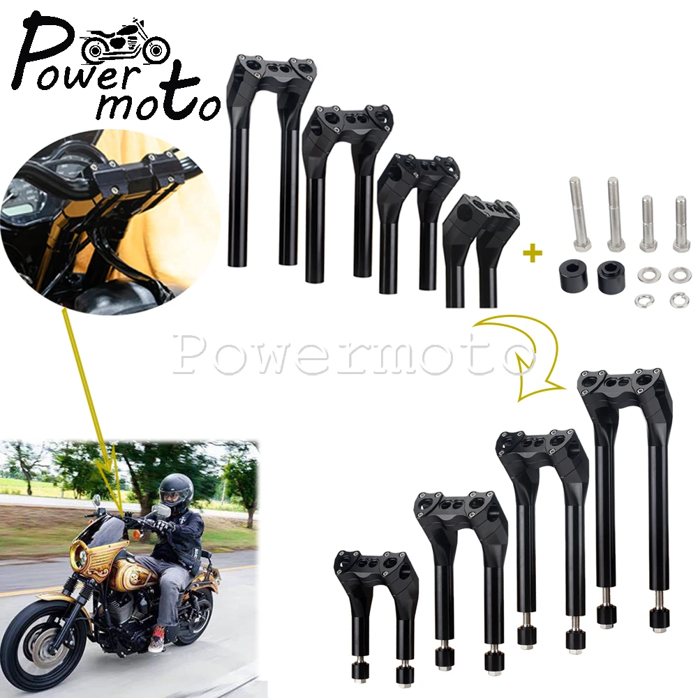 38 мм 1-1/2 &quotруль мотоцикла High Riser клубный стиль Pullback ручка зажим для Harley Dyna Chopper Bobber