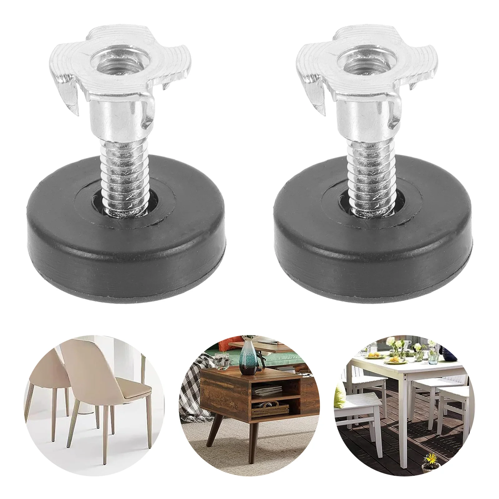 12 шт. регулируемые балансировочные ножки для дивана и мебели с квадратной гайкой